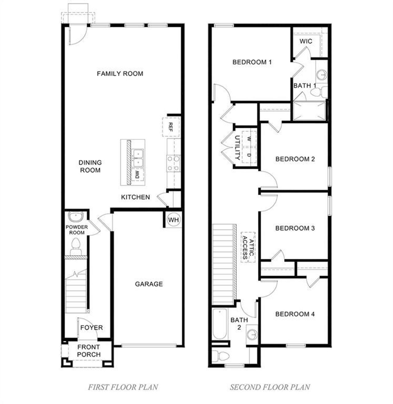 2D floor plan layout of this home in Arbor Trails South, Princeton, TX (Image 2).