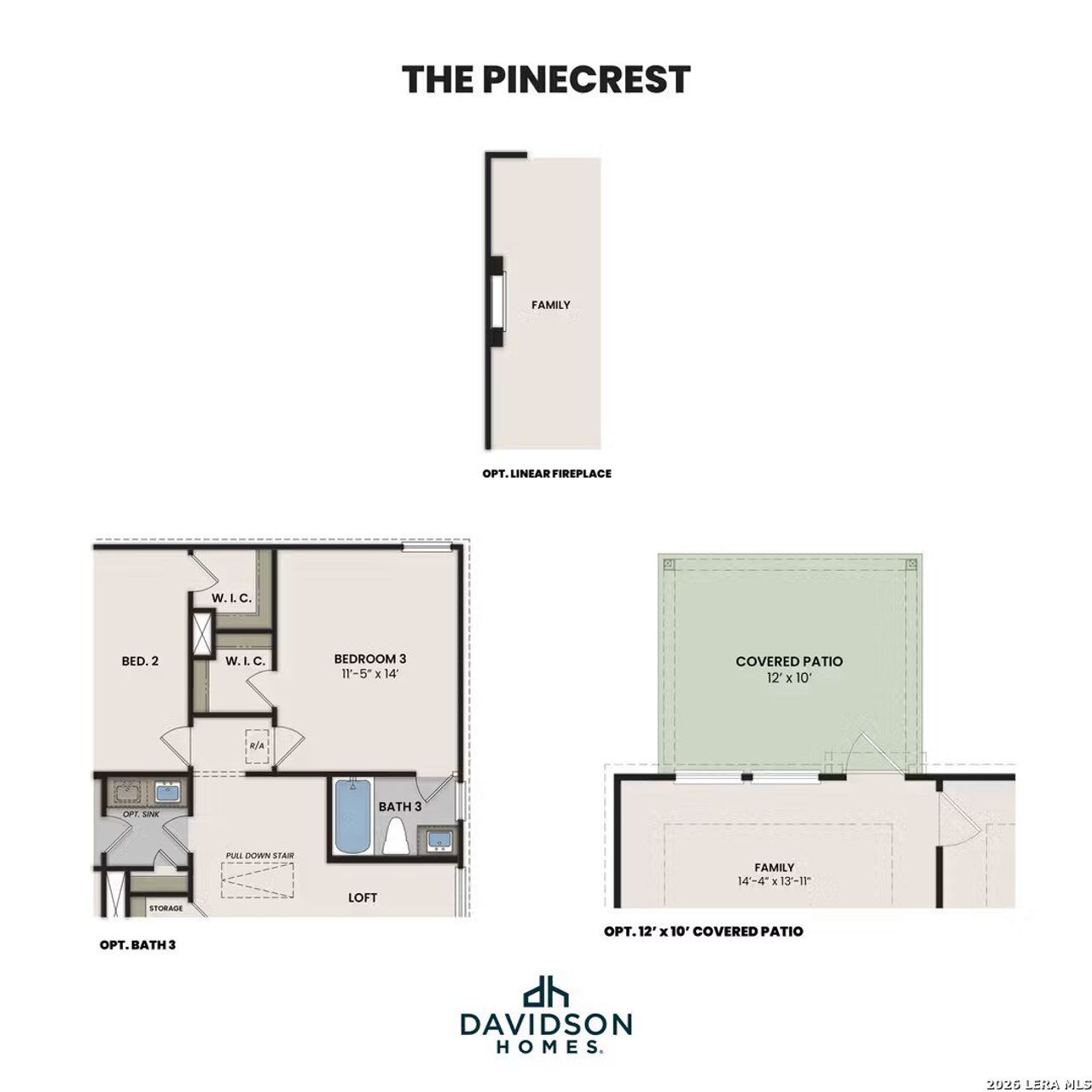 2D floor plan layout of this home in Morgan Meadows, San Antonio, TX (Image 2).