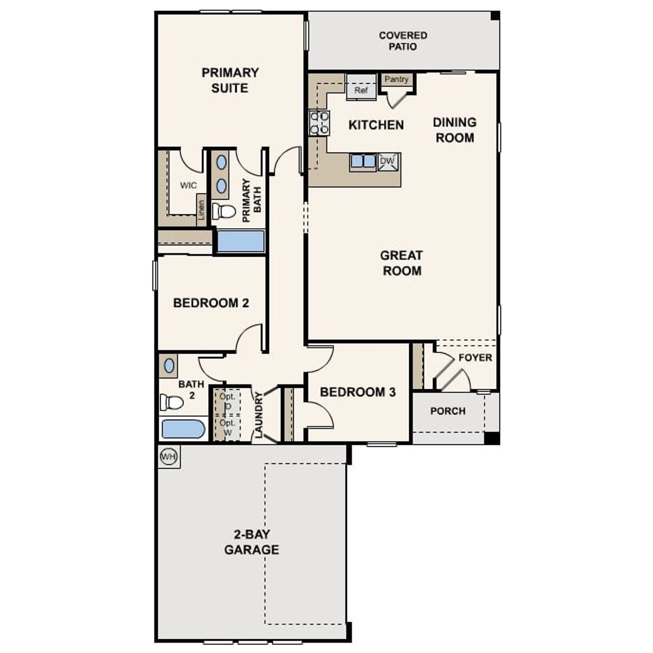 2D floor plan layout for the Cordora by Century Complete in Grande Valley Ranch, Eloy, AZ (Image 2). 2D floor plan layout for the Cordora by Century Complete in Grande Valley Ranch, Eloy, AZ (Image 2).