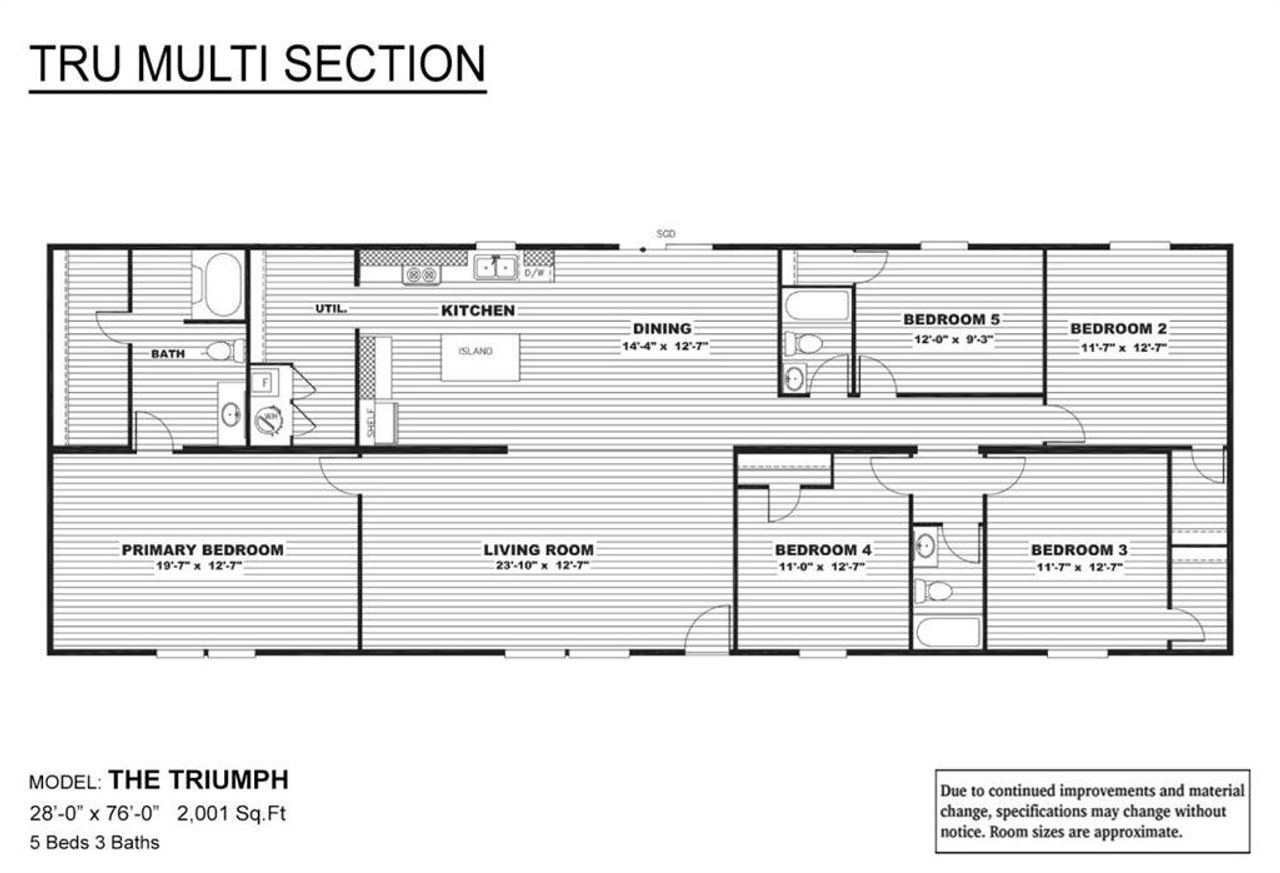 2D floor plan layout of this home in , Terrell, TX (Image 2).