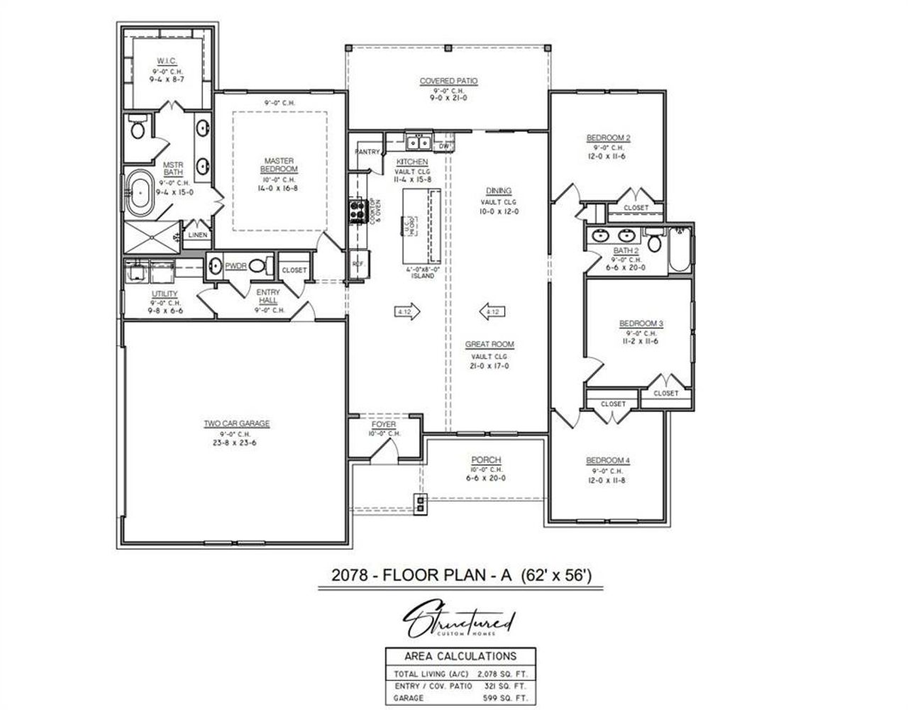 2D floor plan layout of this home in , Decatur, TX (Image 2).