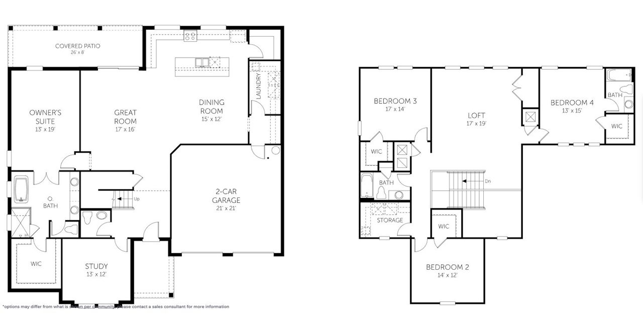 2D floor plan layout of this home in Palms at Windermere, Windermere, FL (Image 2). 2D floor plan layout of this home in Palms at Windermere, Windermere, FL (Image 2).