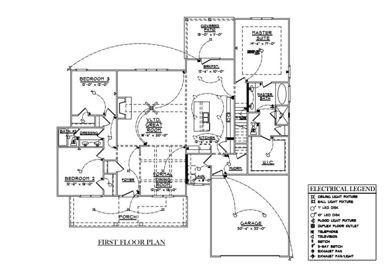 2D floor plan layout for the Bellinger B by Freedom Home Builders in The Meadows, Griffin, GA (Image 2). 2D floor plan layout for the Bellinger B by Freedom Home Builders in The Meadows, Griffin, GA (Image 2).