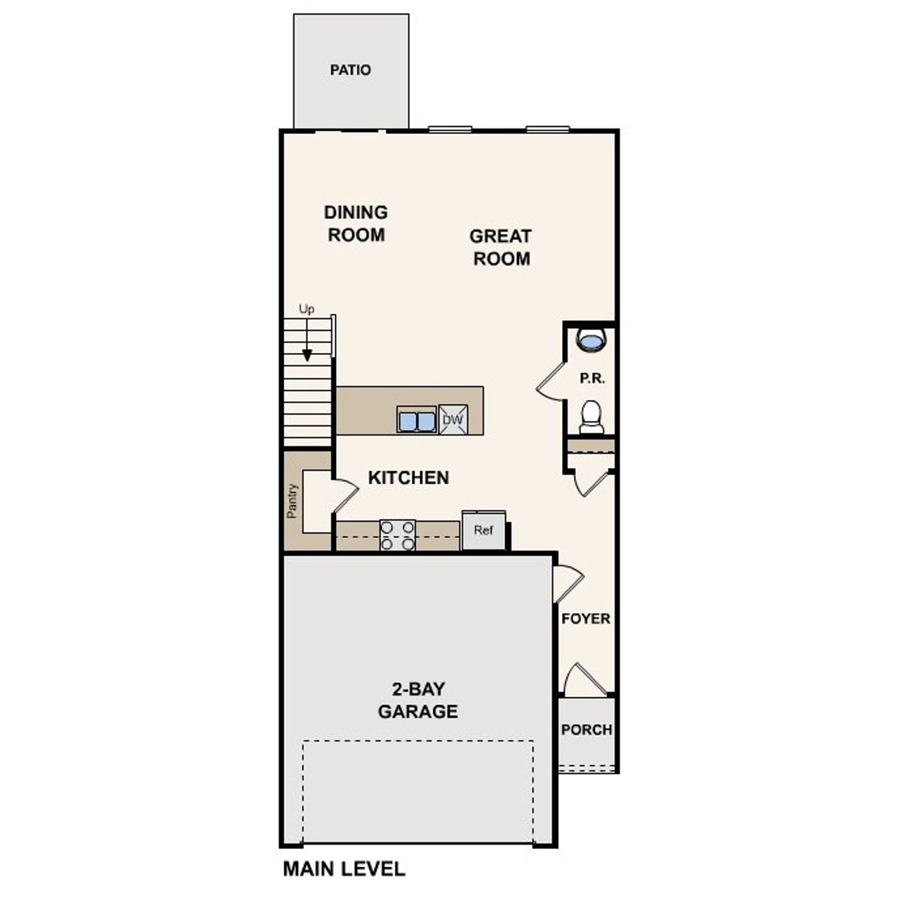 2D floor plan layout of this home in Graystone Townhomes, Florence, SC (Image 2). 2D floor plan layout of this home in Graystone Townhomes, Florence, SC (Image 2).
