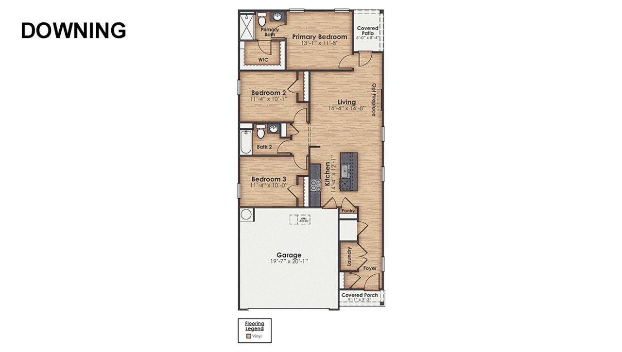 2D floor plan layout of this home in Lockwood Landing, Supply, NC (Image 2). 2D floor plan layout of this home in Lockwood Landing, Supply, NC (Image 2).