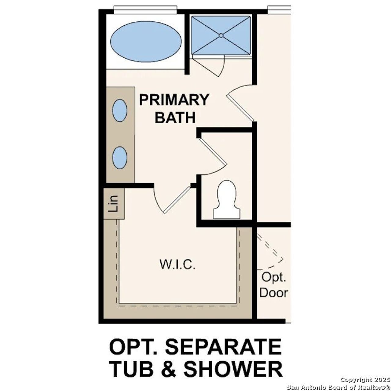 2D floor plan layout of this home in Cinco Lakes, San Antonio, TX (Image 2).