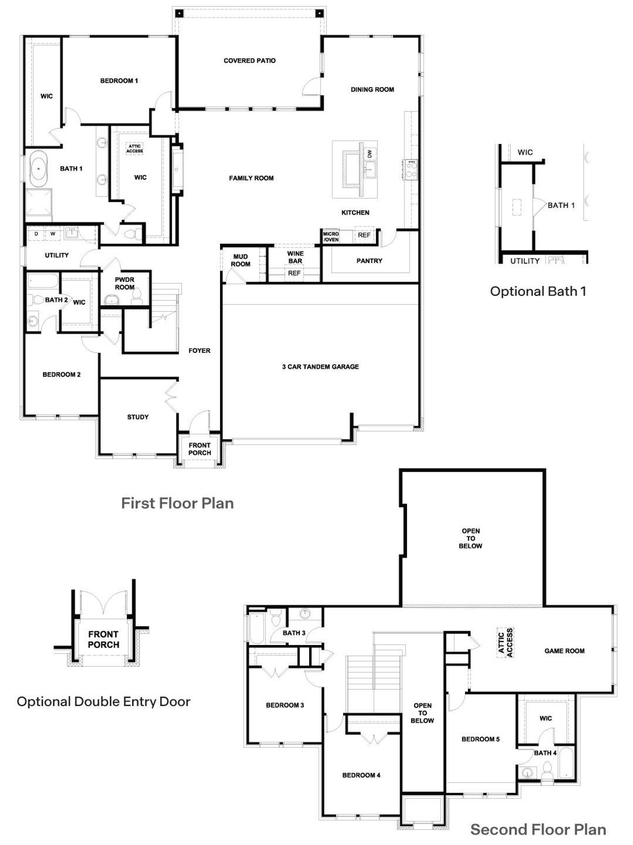 2D floor plan layout of this home in , Spicewood, TX (Image 2).