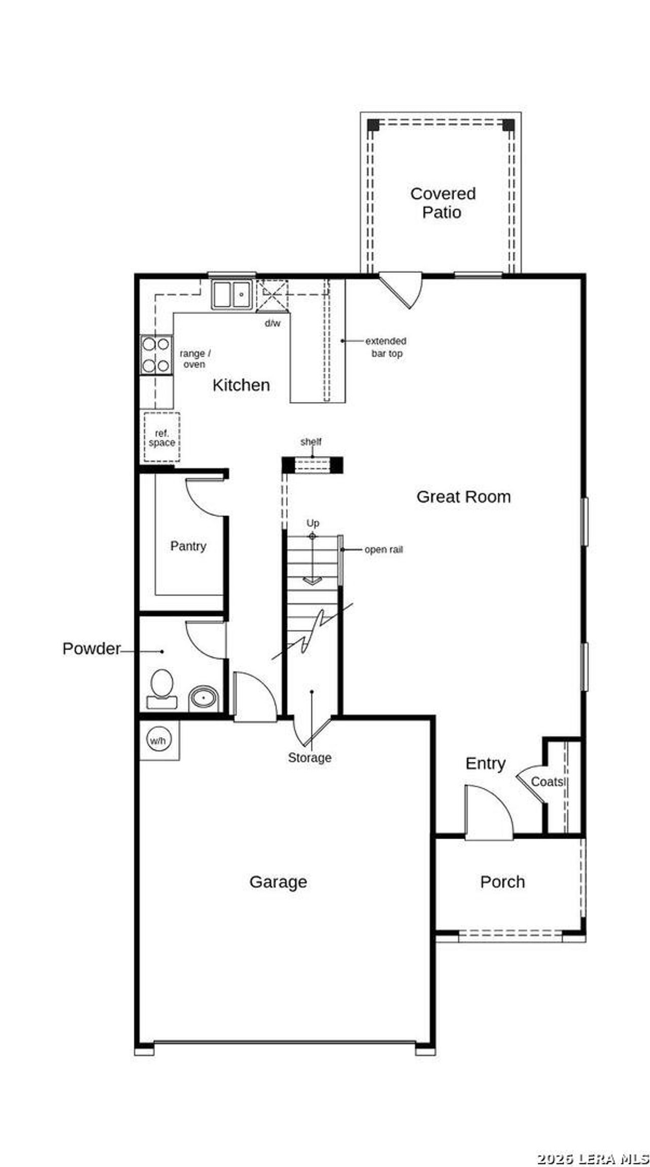 2D floor plan layout of this home in Southton Cove, Elmendorf, TX (Image 2).