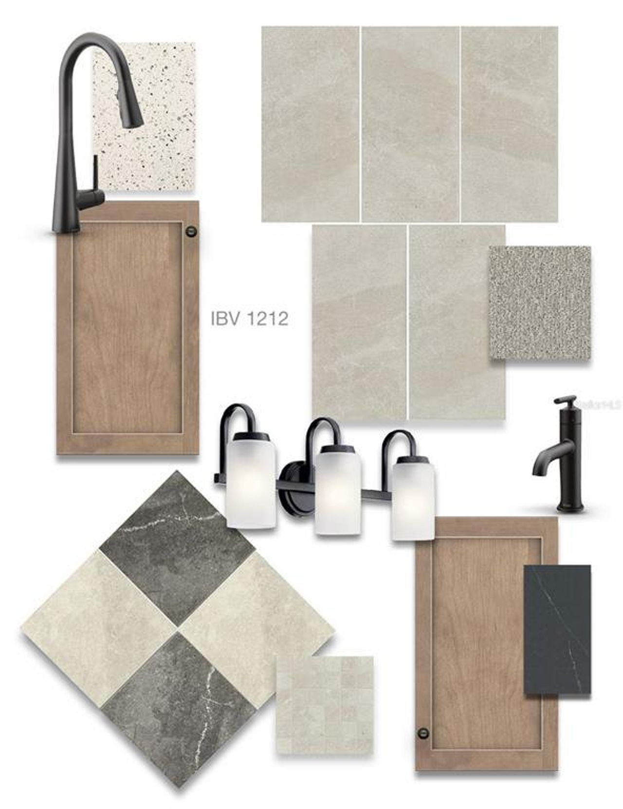 Sample of building materials used in homes in Isles at Bayview, Parrish (Image 2).