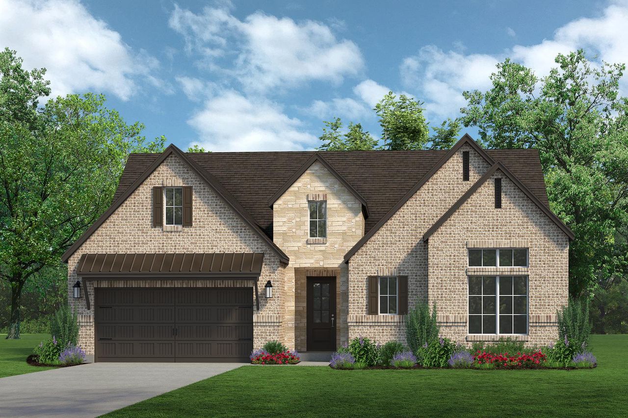 Representative exterior photo of a completed home built from the Brazos by Sandlin Homes in Joshua Meadows, Joshua, TX (Image 2).