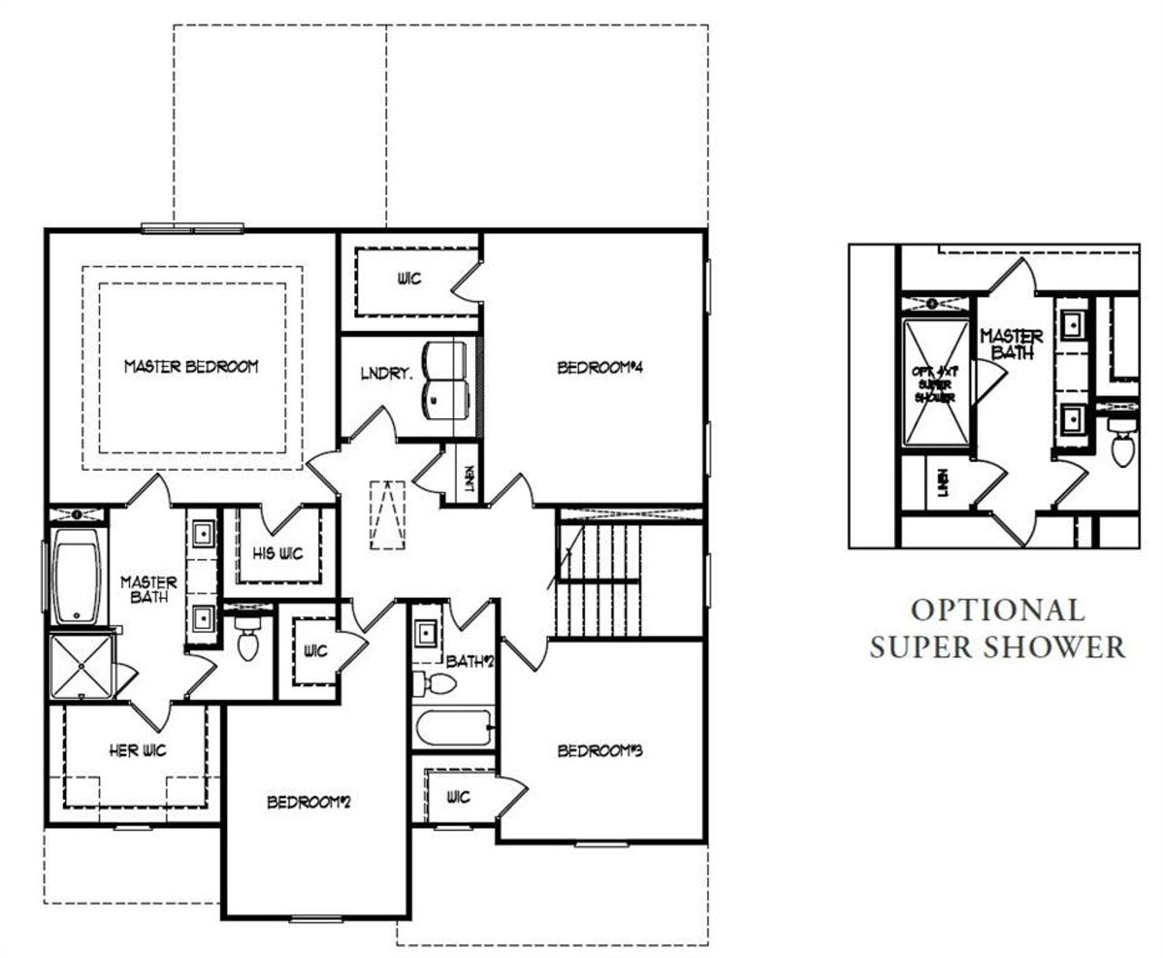 2D floor plan layout of this home in Hemingway, Flowery Branch, GA (Image 2).