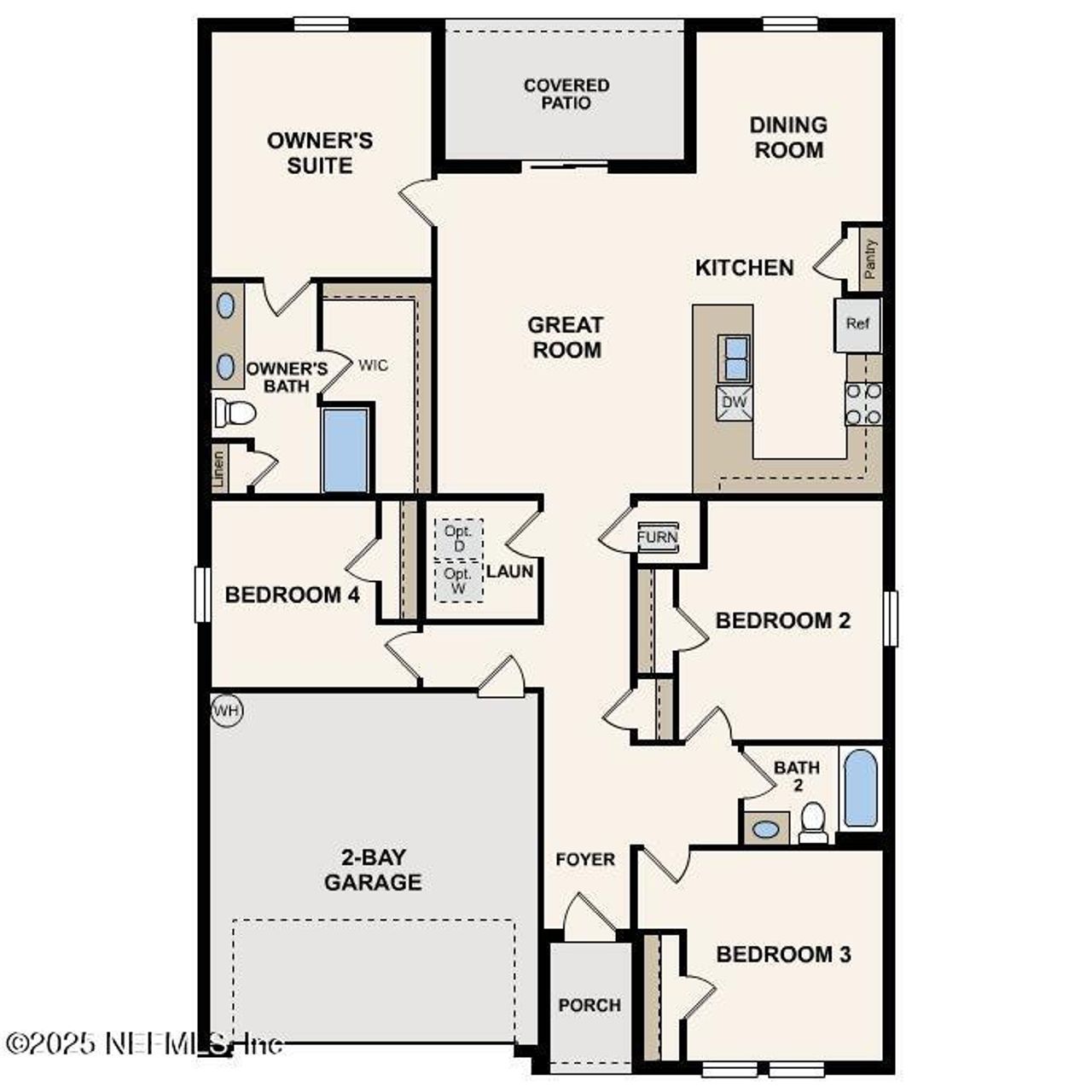 2D floor plan layout of this home in River Hill, Welaka, FL (Image 2). 2D floor plan layout of this home in River Hill, Welaka, FL (Image 2).