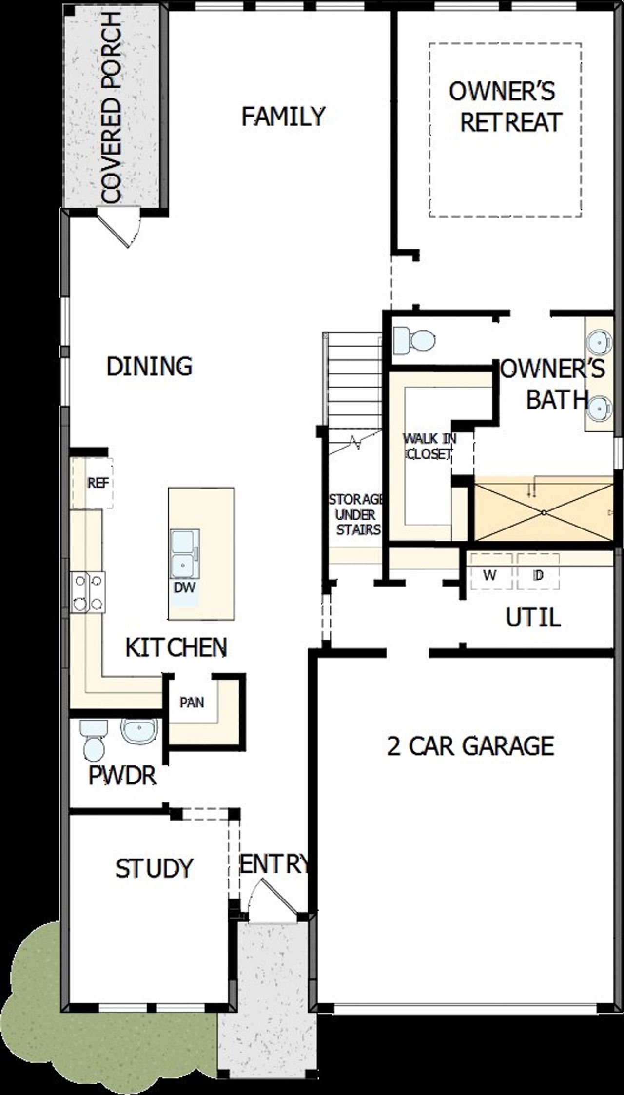 2D floor plan layout of this home in Briggs Ranch – Select Classic Series, San Antonio, TX (Image 2).