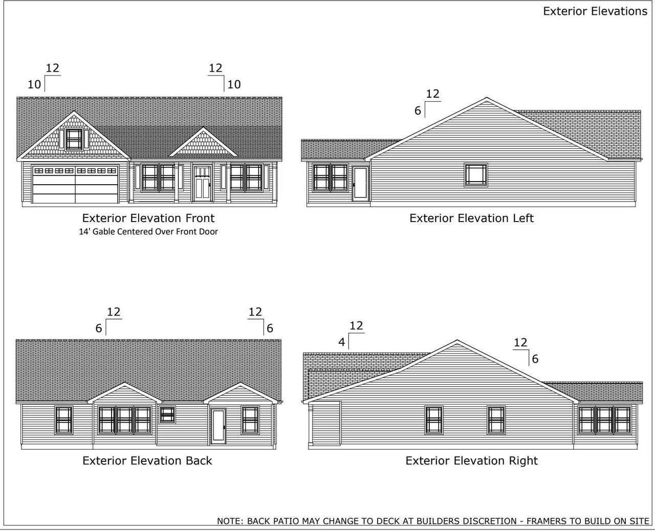 Exterior rendering of this home design in Huckleberry Cove, Chesnee, SC (Image 2).