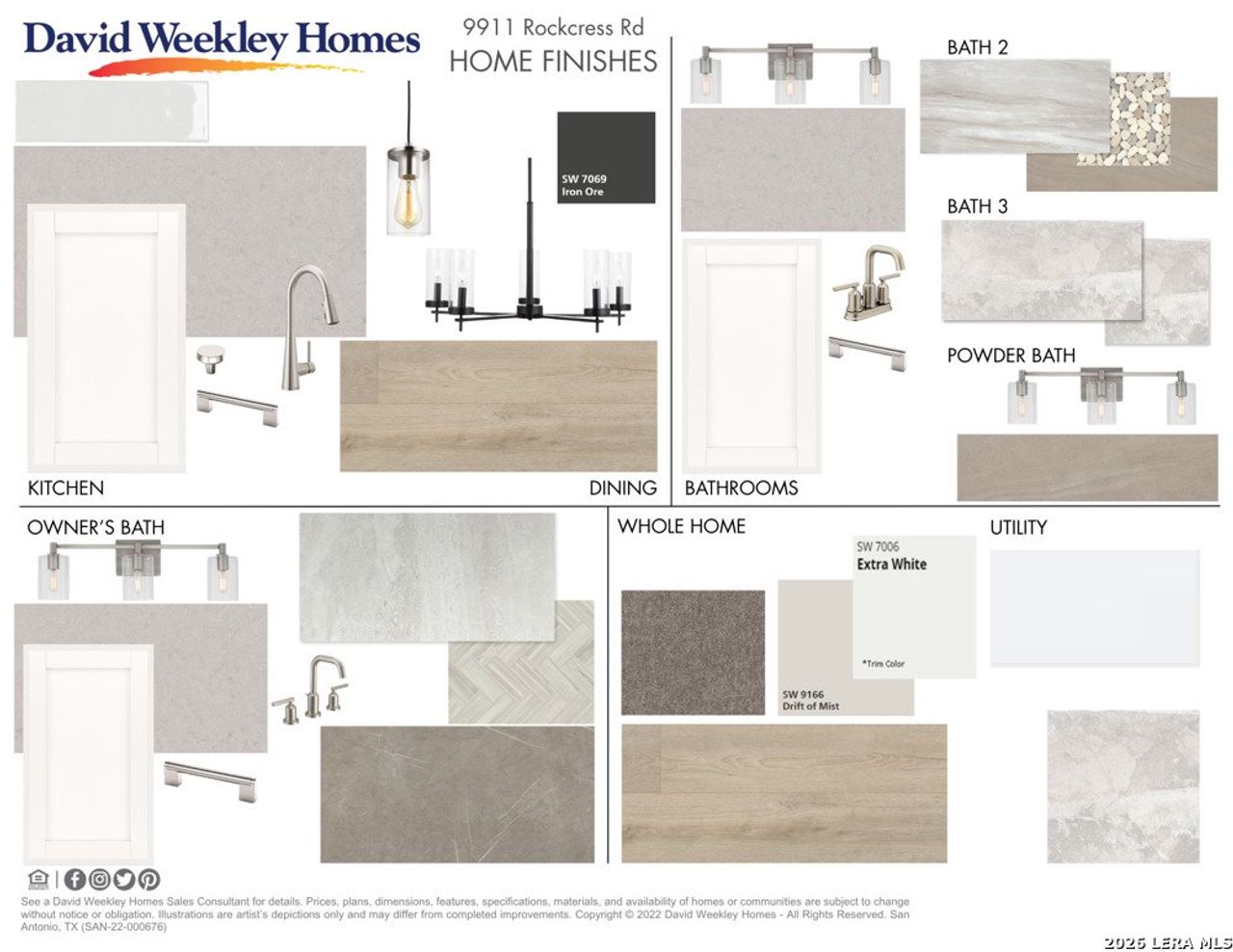 Sample of building materials used in homes in Windsong - Reserve Series, Boerne (Image 2).