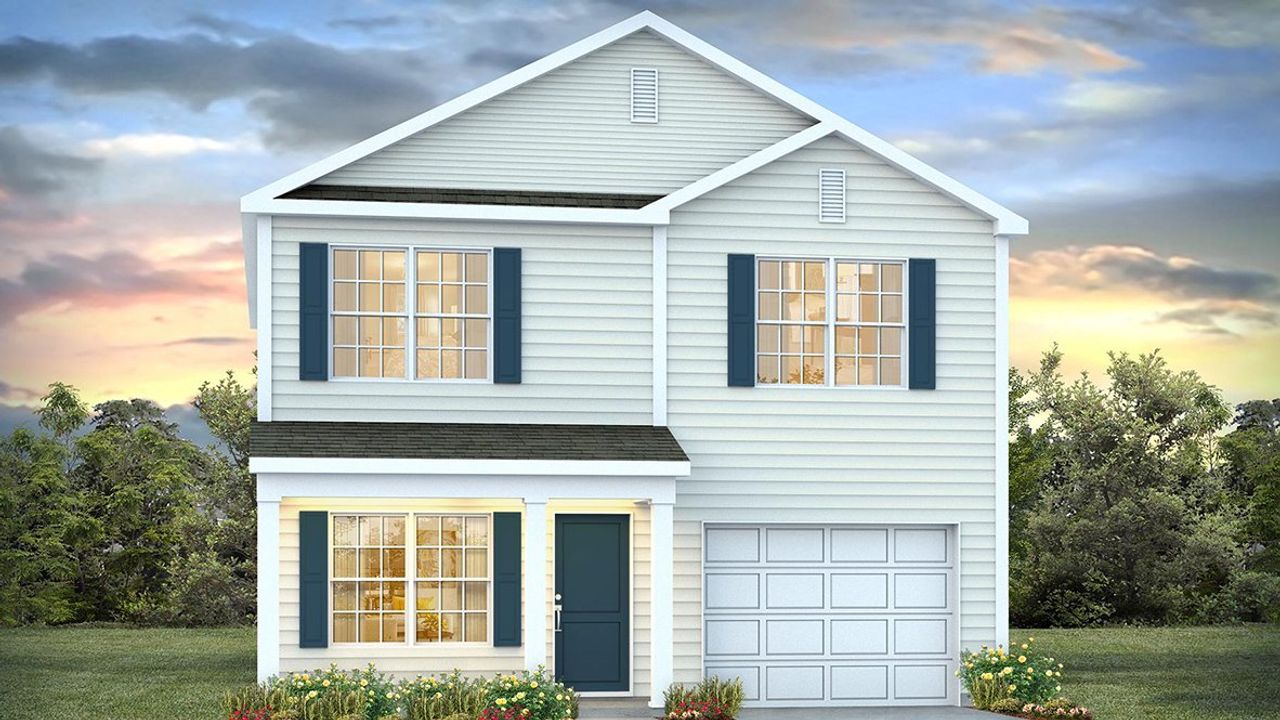 Representative exterior photo of a completed home built from the HARRISON by D.R. Horton in Grand Oaks, Columbia, SC (Image 2).