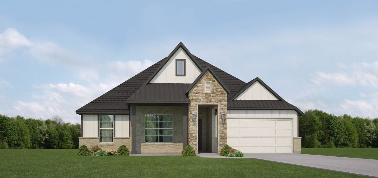 Representative exterior photo of a completed home built from the Micah by Our Country Homes in Parks of Aledo, Aledo, TX (Image 2). Representative exterior photo of a completed home built from the Micah by Our Country Homes in Parks of Aledo, Aledo, TX (Image 2).