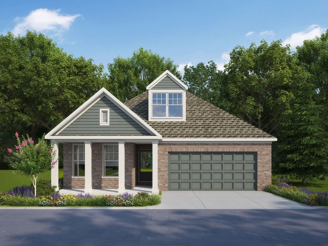 Representative exterior photo of a completed home built from the Kincaid by Grant & Co in Amherst, Cordova, TN (Image 2).