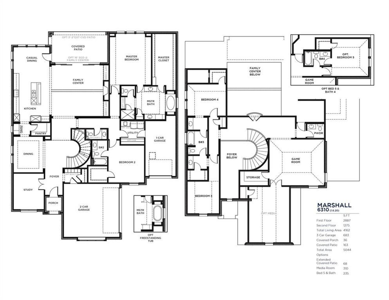 2D floor plan layout of this home in Lakewood at Brookhollow, Prosper, TX (Image 2). 2D floor plan layout of this home in Lakewood at Brookhollow, Prosper, TX (Image 2).