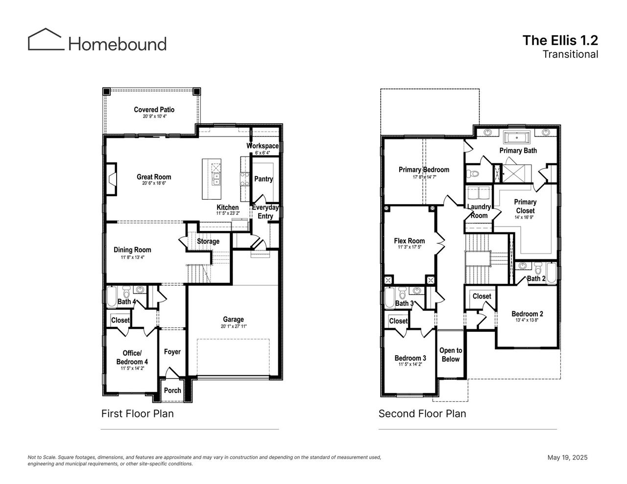 2D floor plan layout of this home in , Dallas, TX (Image 2).