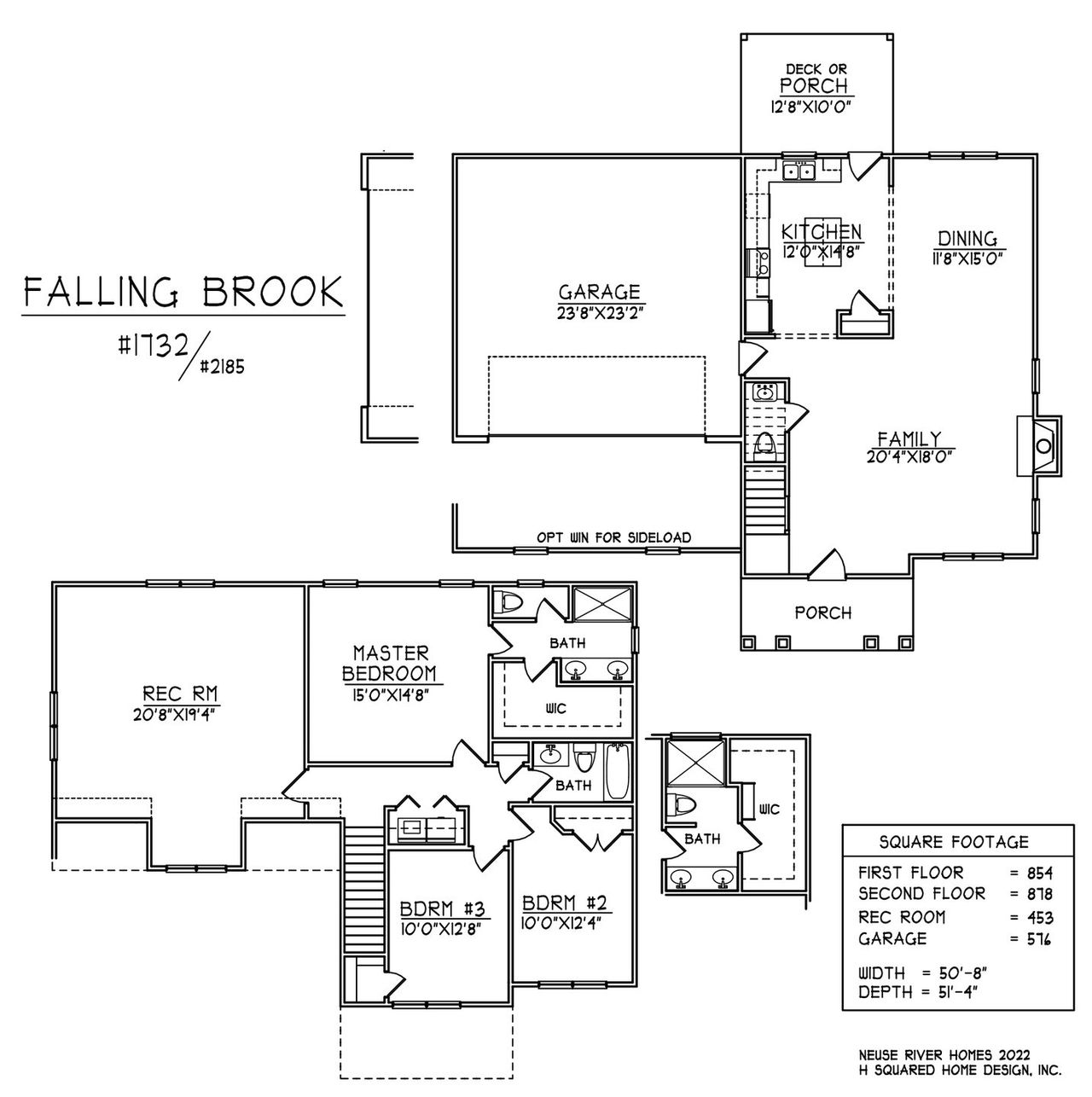 2D floor plan layout for the Falling Brook by Neuse River Homes in Gander Lake, Princeton, NC (Image 2). 2D floor plan layout for the Falling Brook by Neuse River Homes in Gander Lake, Princeton, NC (Image 2).