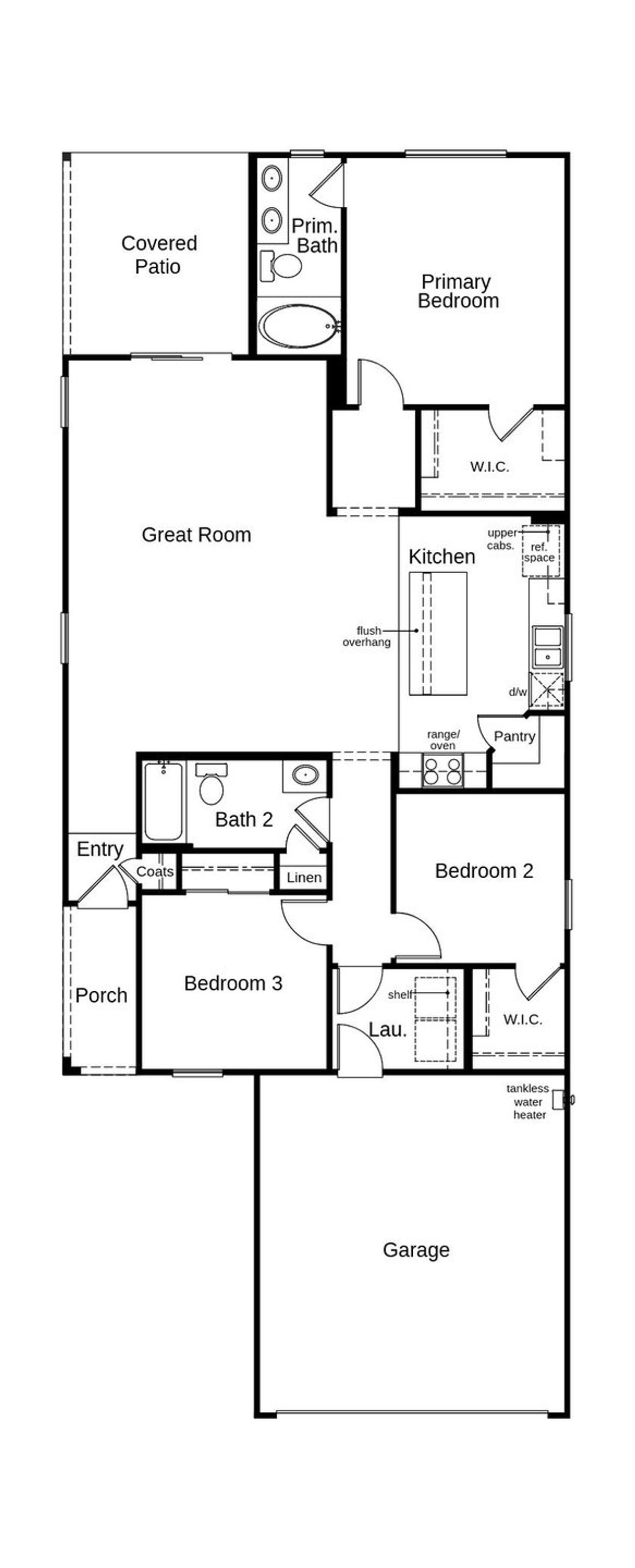 2D floor plan layout of this home in Saguaro Haven, Tucson, AZ (Image 2).