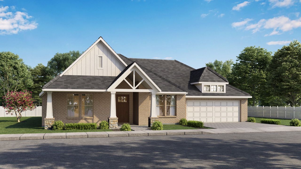 Representative exterior photo of a completed home built from the Summit by Centre Living Homes in Dove Hollow, Waxahachie, TX (Image 2).