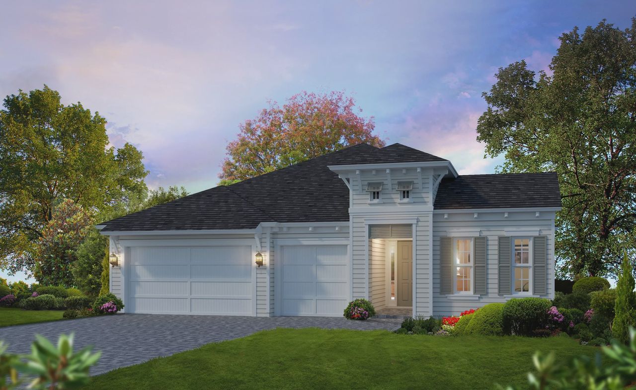 Representative exterior photo of a completed home built from the Davenport by ICI Homes in Oakmont, Gainesville, FL (Image 2).