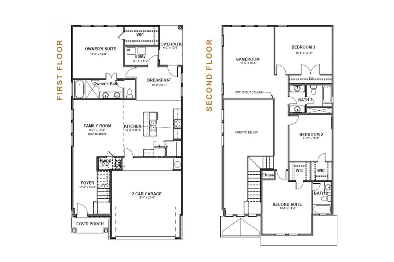 2D floor plan layout of this home in Turnbo Ranch, Killeen, TX (Image 2). 2D floor plan layout of this home in Turnbo Ranch, Killeen, TX (Image 2).