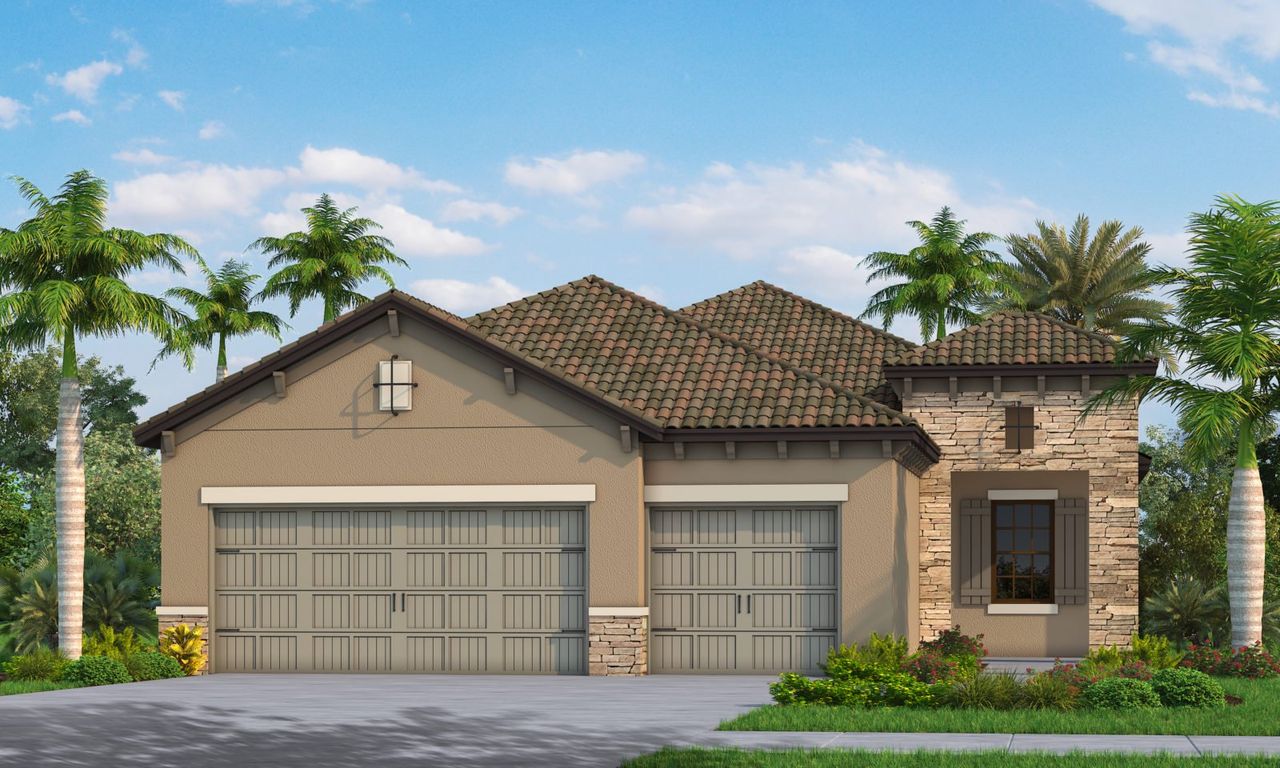 Representative exterior photo of a completed home built from the Brilliance by Neal Communities in Vicenza, Nokomis, FL (Image 2).