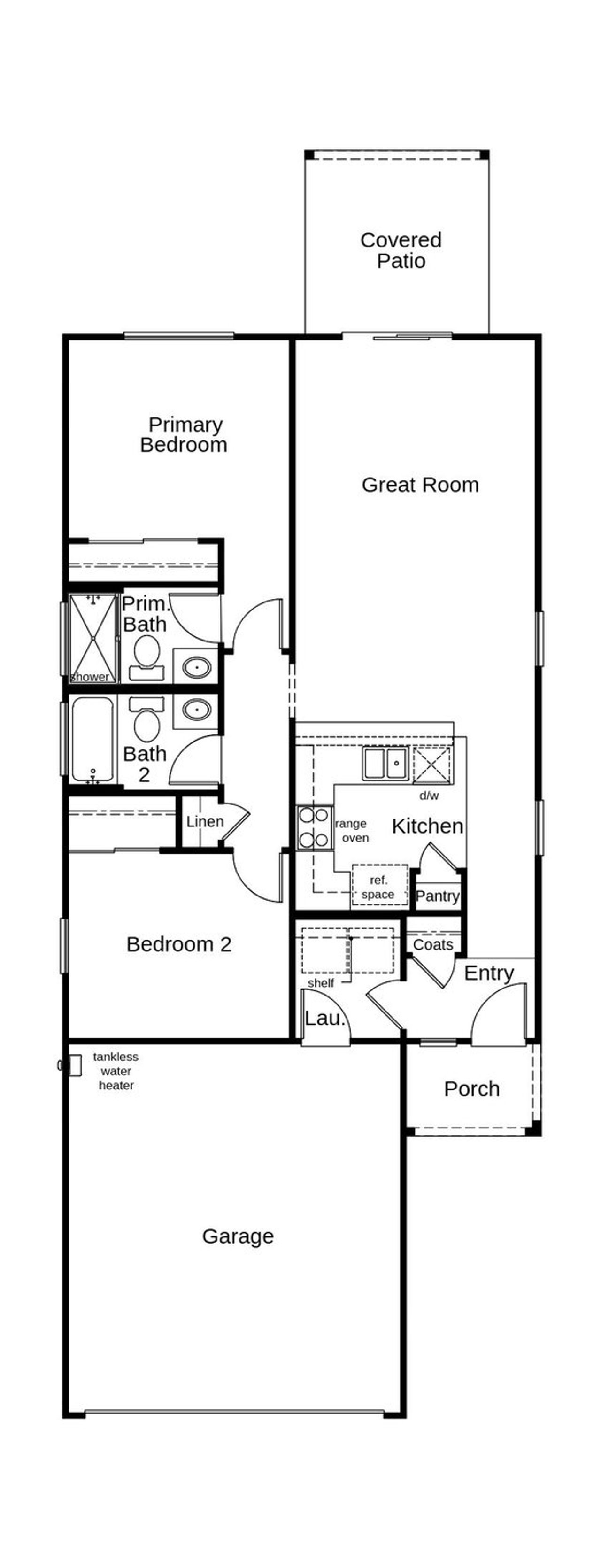 2D floor plan layout of this home in Founders Ridge, Vail, AZ (Image 2). 2D floor plan layout of this home in Founders Ridge, Vail, AZ (Image 2).