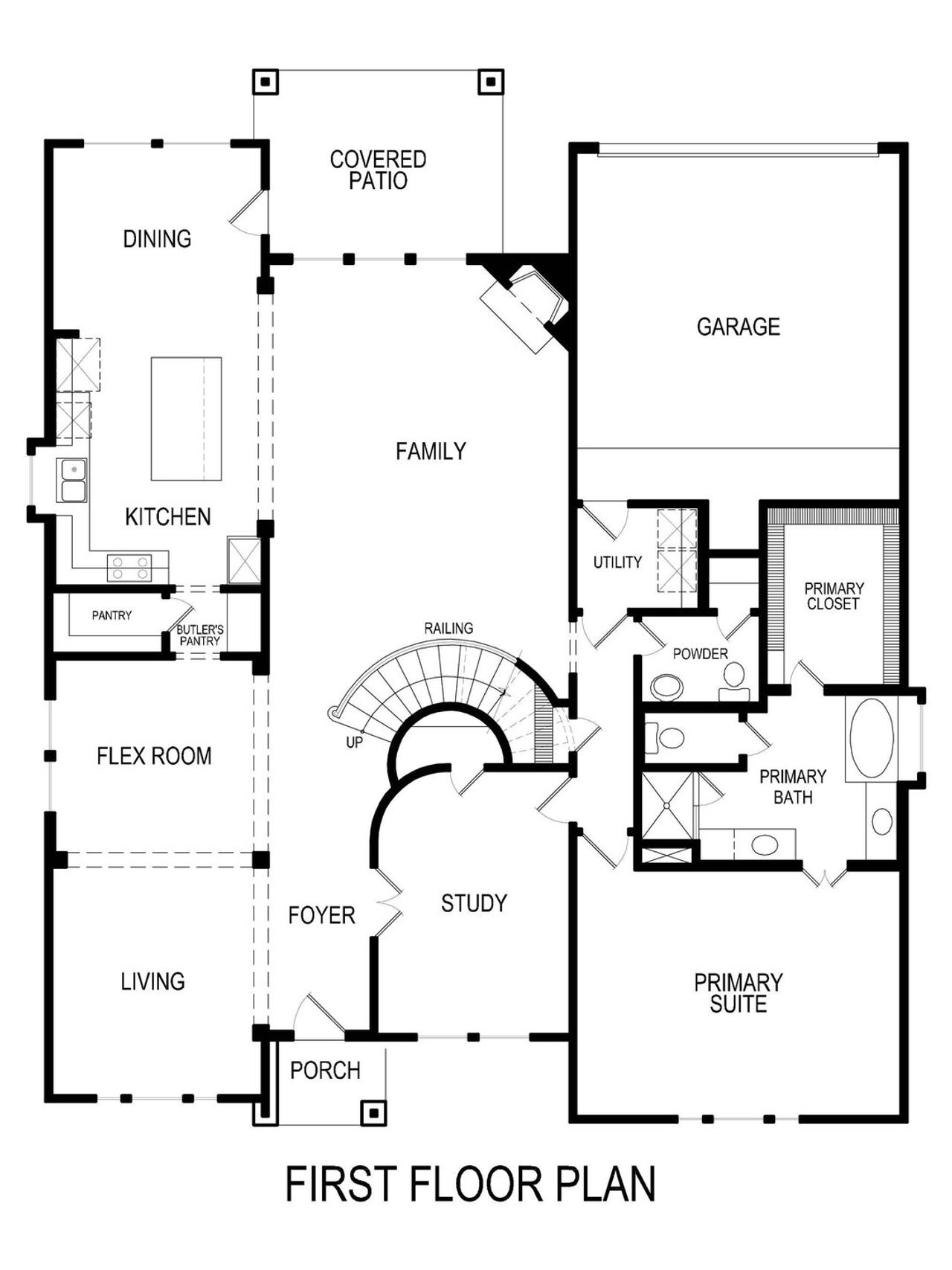 2D floor plan layout of this home in Summit Parks, DeSoto, TX (Image 2).