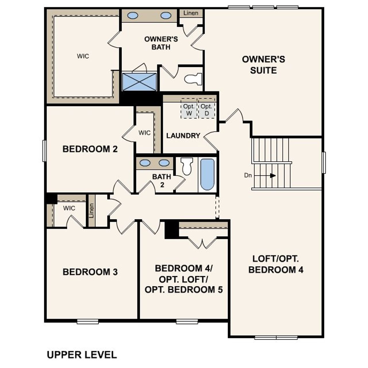 2D floor plan layout for the Guava by Century Communities in Tributary, Dallas, GA (Image 2). 2D floor plan layout for the Guava by Century Communities in Tributary, Dallas, GA (Image 2).