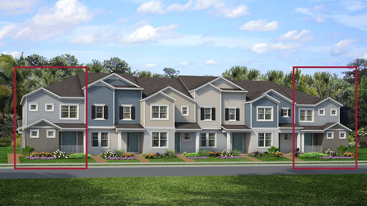 Front exterior of a new home in Townwalk at Babcock Ranch, Punta Gorda, FL, highlighting curb appeal (Image 2).