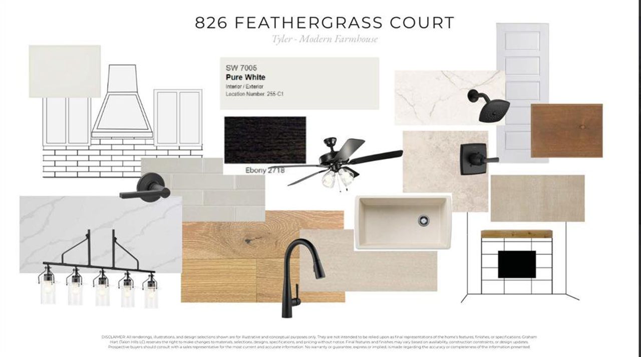 Sample of building materials used in homes in Sweetgrass, Haslet (Image 2).