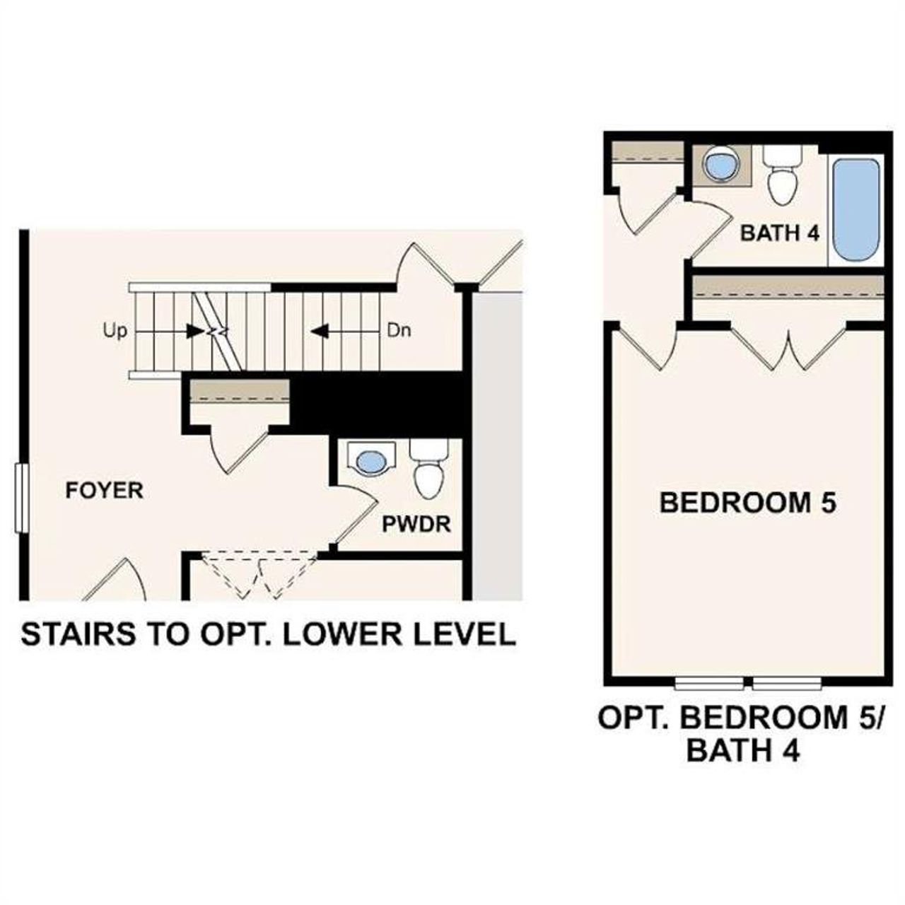 2D floor plan layout of this home in Kingsley Creek, Lithonia, GA (Image 2).
