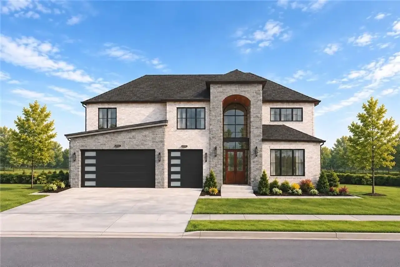 Front exterior of a new home in , Lawrenceville, GA, highlighting curb appeal (Image 2).