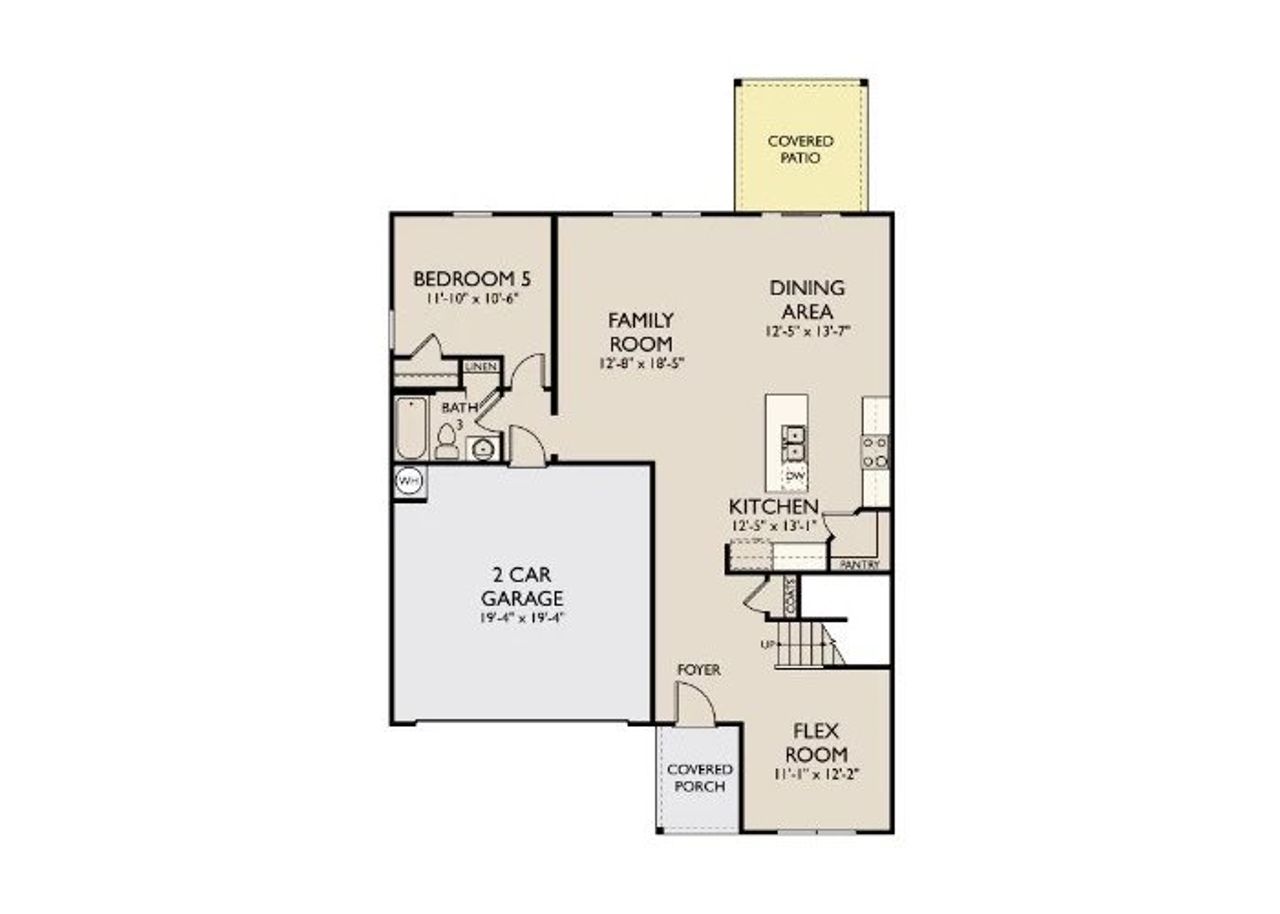 2D floor plan layout of this home in Cades Bluff, Lebanon, TN (Image 2).