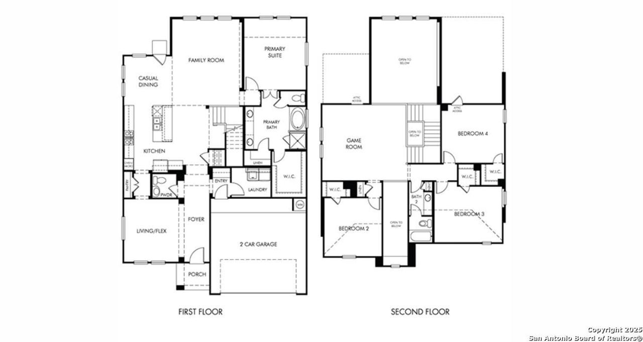 2D floor plan layout of this home in Carmel Ranch, Schertz, TX (Image 2). 2D floor plan layout of this home in Carmel Ranch, Schertz, TX (Image 2).