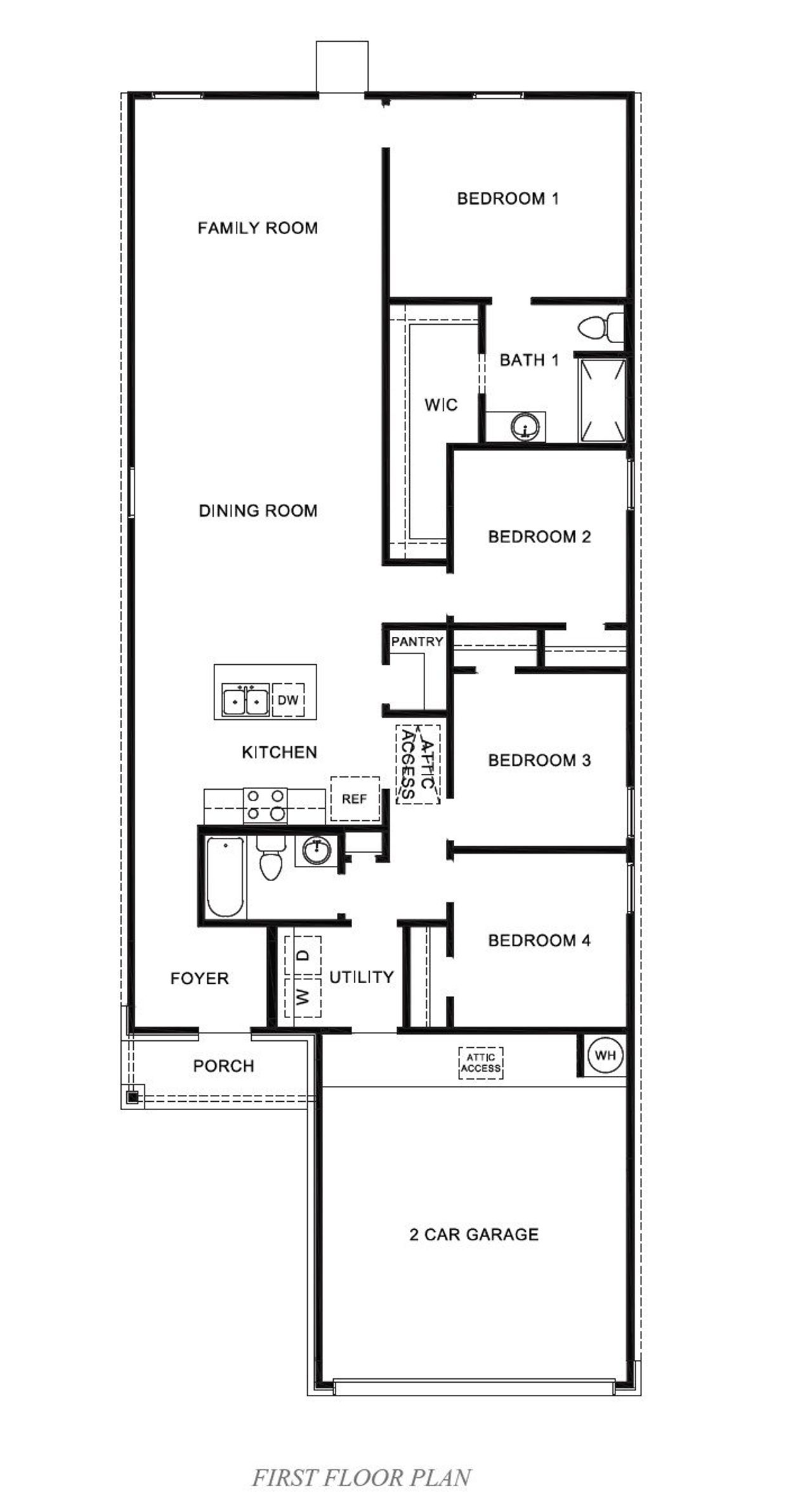 2D floor plan layout of this home in Emberly, Beasley, TX (Image 2).