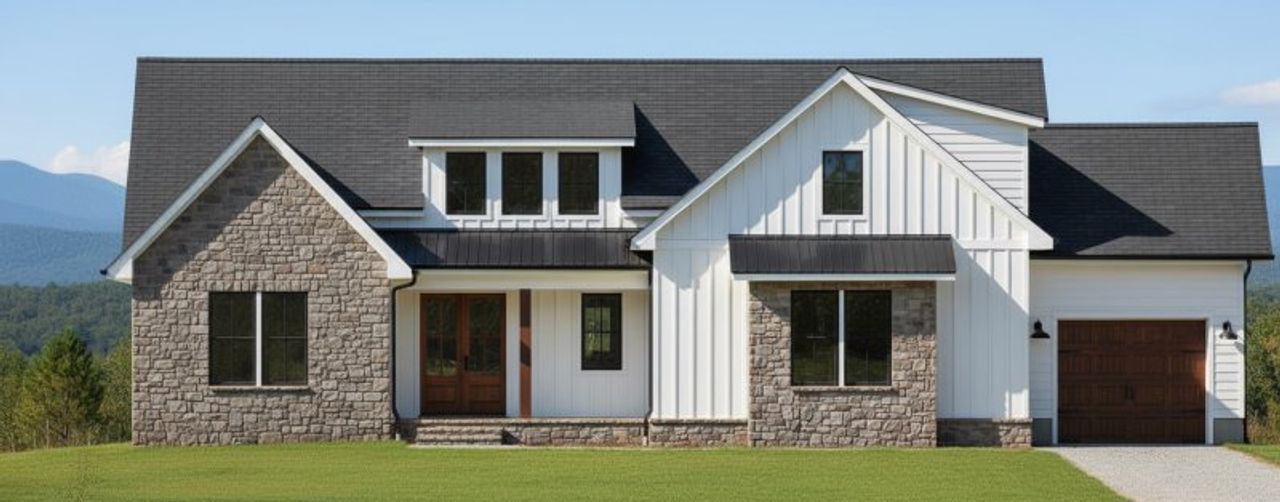 Representative exterior photo of a completed home built from the Fairview by Riverstone Construction, LLC in Jasper Highlands, Guild, TN (Image 2). Representative exterior photo of a completed home built from the Fairview by Riverstone Construction, LLC in Jasper Highlands, Guild, TN (Image 2).