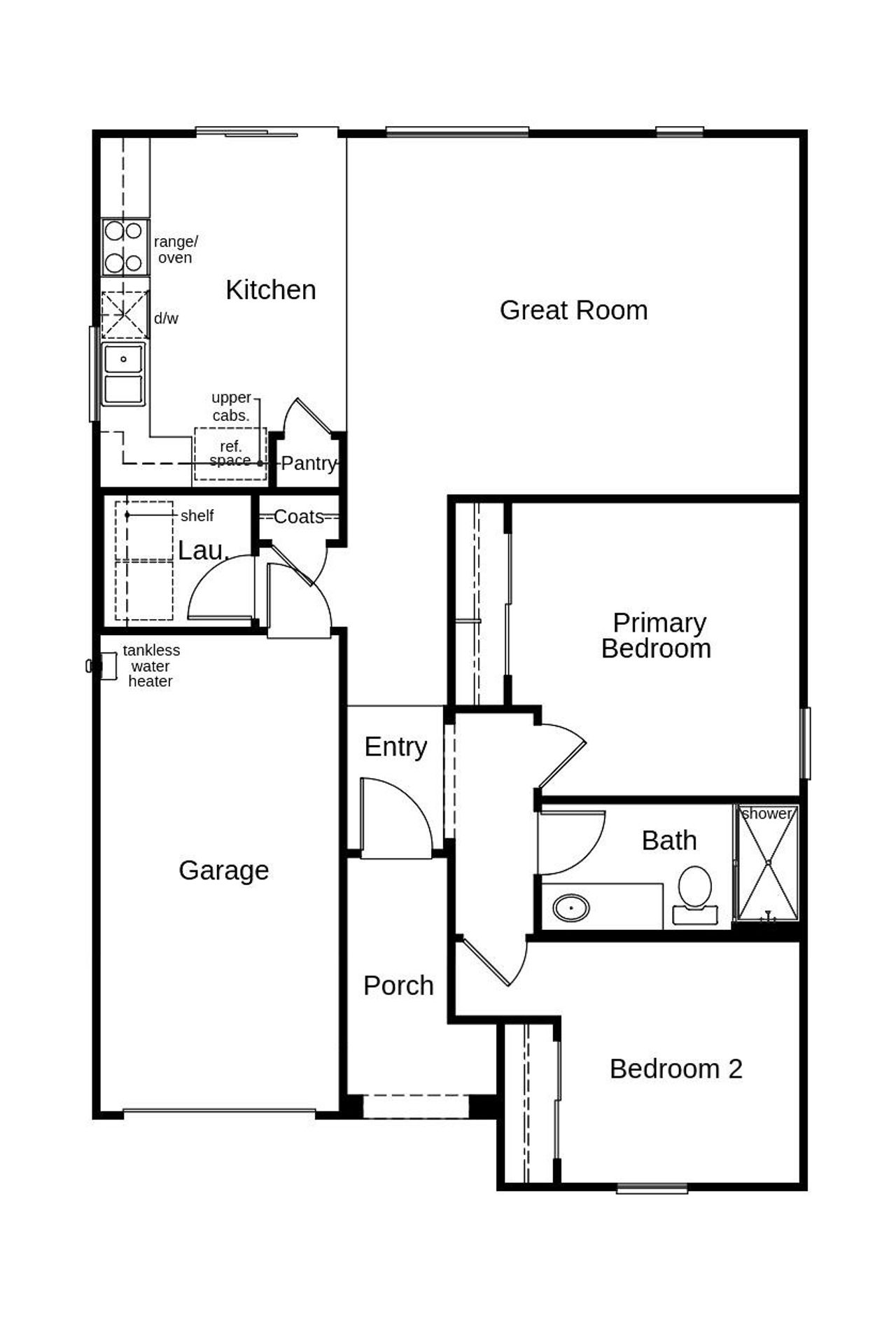 2D floor plan layout of this home in Saguaro Haven, Tucson, AZ (Image 2).