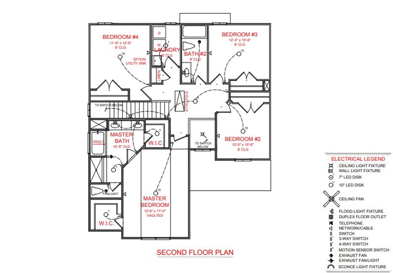2D floor plan layout for the Bismarck B by Freedom Home Builders in Oakwood, Newnan, GA (Image 2).