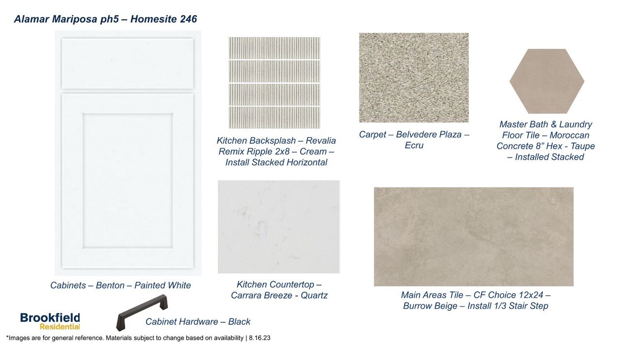 Sample of building materials used in homes in Alamar, Avondale (Image 2).