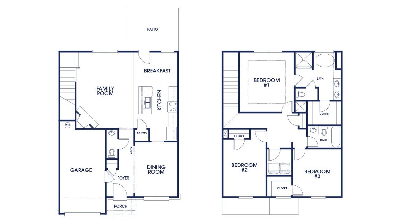 2D floor plan layout of this home in Byrd Village, Graniteville, SC (Image 2).