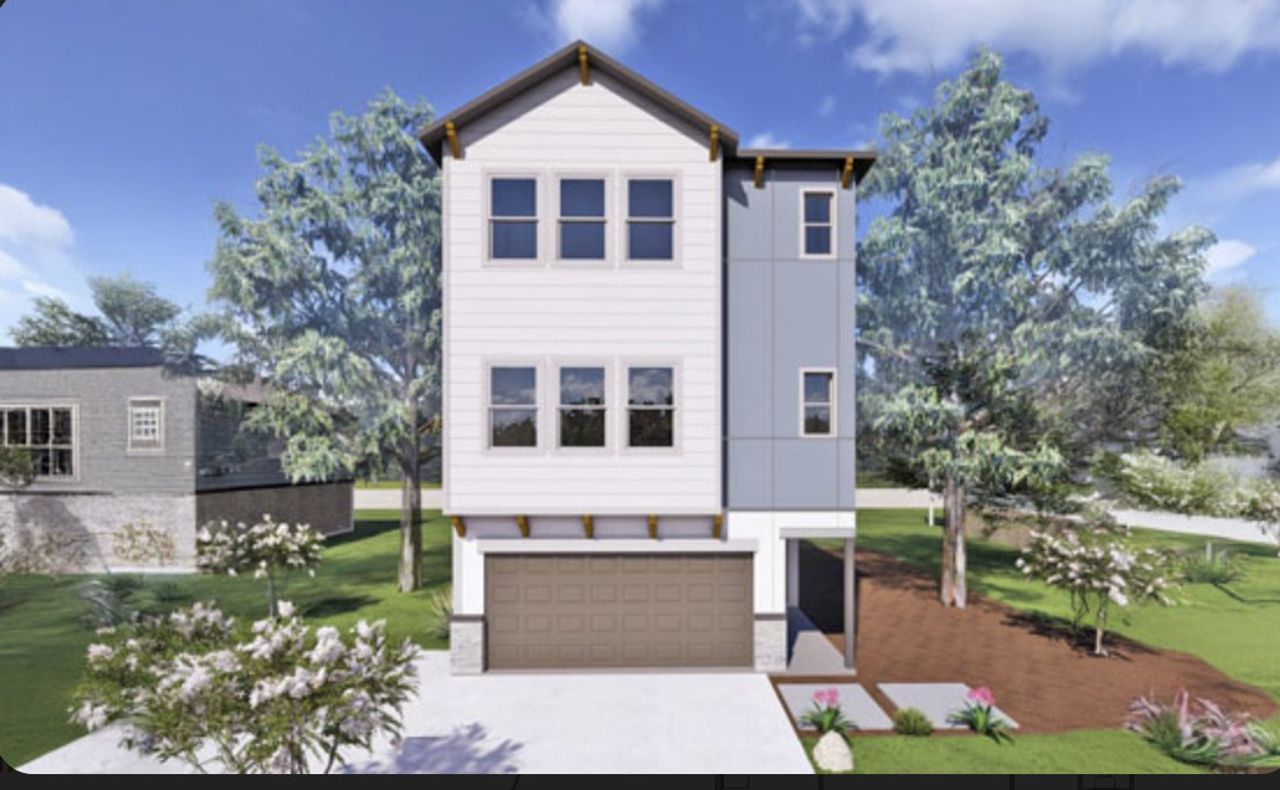 Representative exterior photo of a completed home built from the Zara 2637 NC by Saratoga Homes in Skyview, Houston, TX (Image 2).
