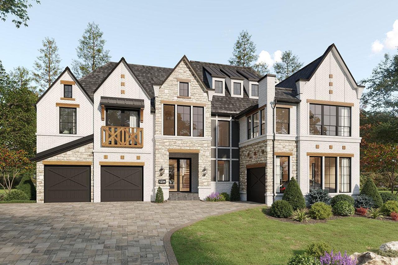 Representative exterior photo of a completed home built from the Grand Park Place by Grand Homes in Heath Golf & Yacht Club, Heath, TX (Image 2). Representative exterior photo of a completed home built from the Grand Park Place by Grand Homes in Heath Golf & Yacht Club, Heath, TX (Image 2).