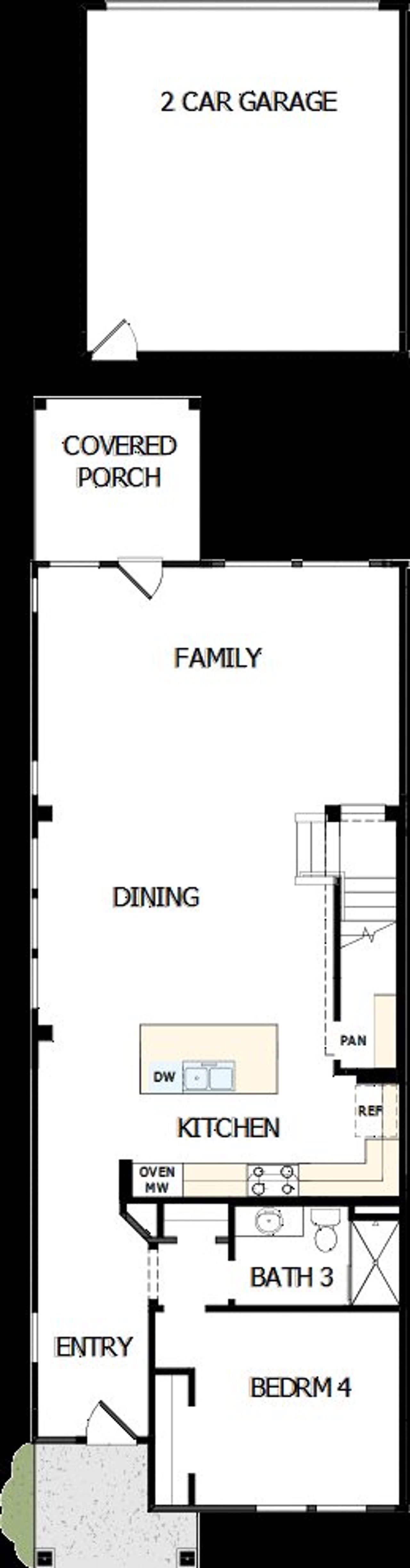 2D floor plan layout of this home in North Creek Village - Townhomes, Huntersville, NC (Image 2). 2D floor plan layout of this home in North Creek Village - Townhomes, Huntersville, NC (Image 2).