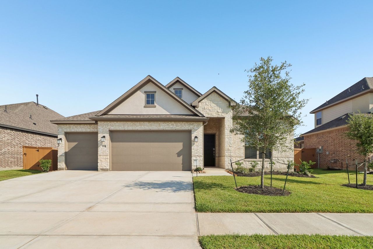 Representative exterior photo of a completed home built from the Avery by Risewell Homes in Marvida, Cypress, TX (Image 2).