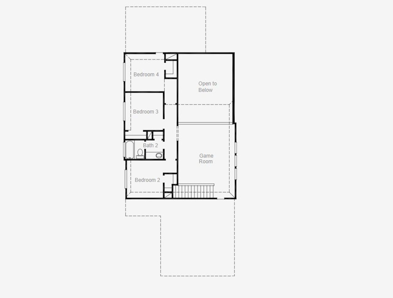 2D floor plan layout of this home in Heartland 40', Crandall, TX (Image 2).